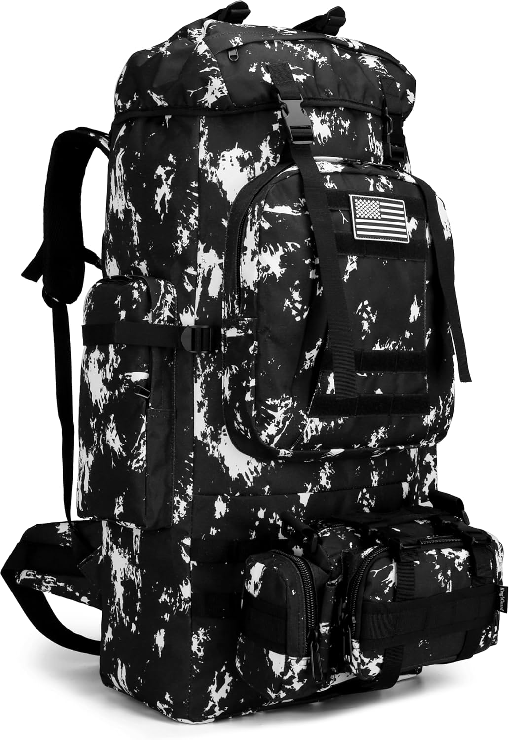 100L Military-Style Hiking Backpack with MOLLE System