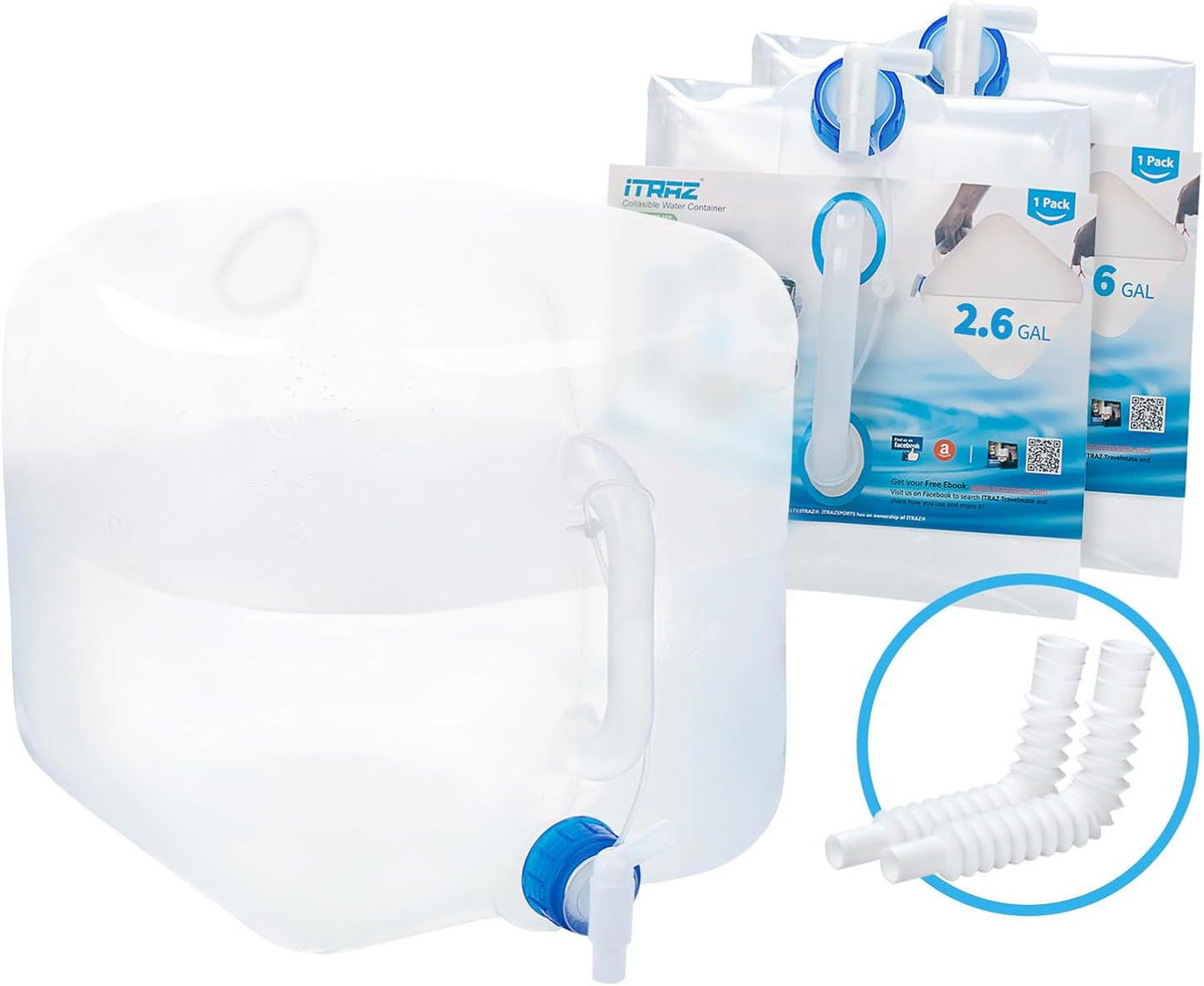 5.3-Gallon Collapsible Water Container with Spigot
