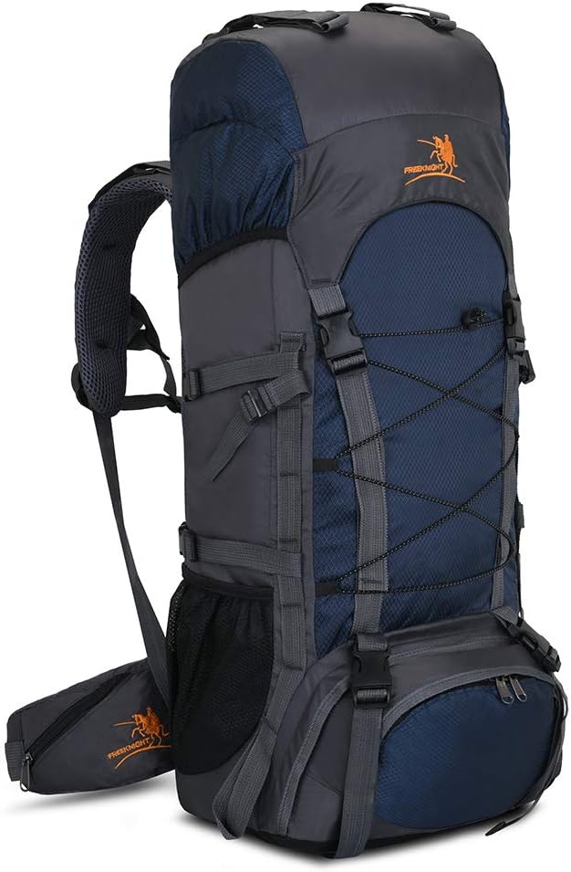 60L Waterproof Backpack with Rain Cover