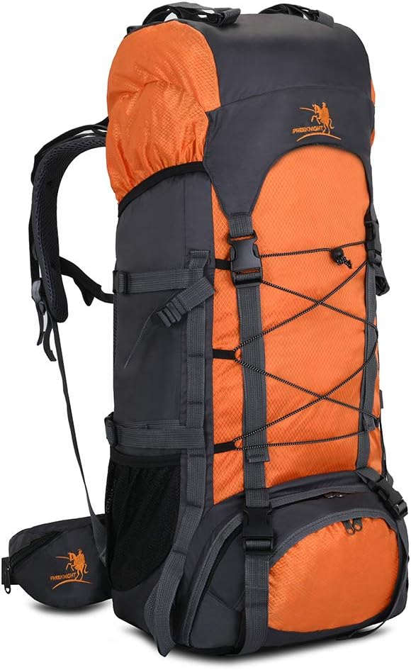 60L Waterproof Backpack with Rain Cover