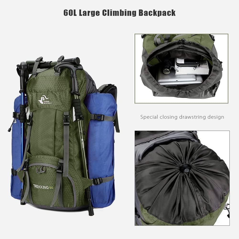 60L Waterproof Hiking Backpack