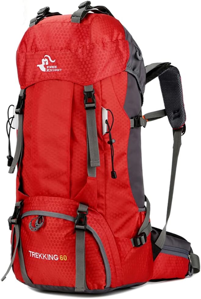 60L Waterproof Hiking Backpack with Rain Cove