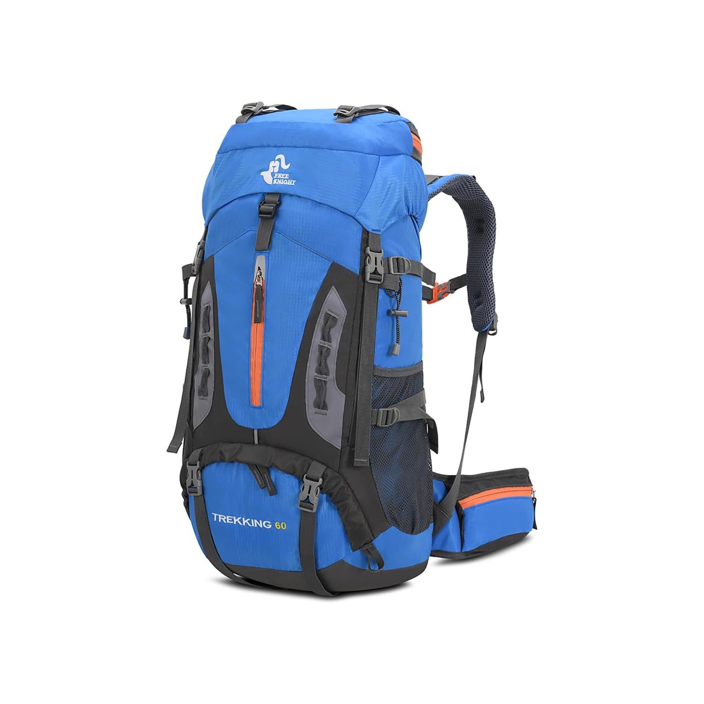 60L Waterproof Hiking Backpack with Rain Cover - Large Capacity for Outdoor Adventures