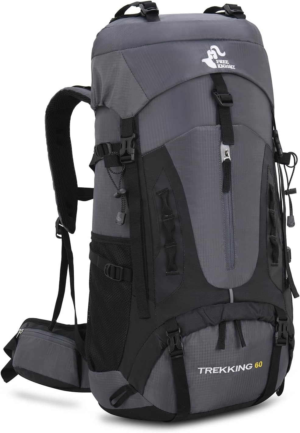 60L Waterproof Hiking Backpack with Rain Cover - Large Capacity for Outdoor Adventures
