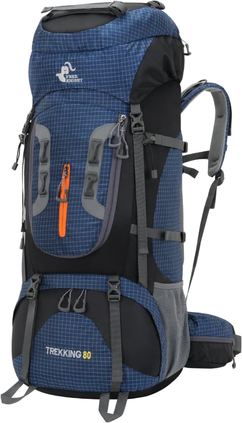 80L Waterproof Hiking Backpack with Rain Cover