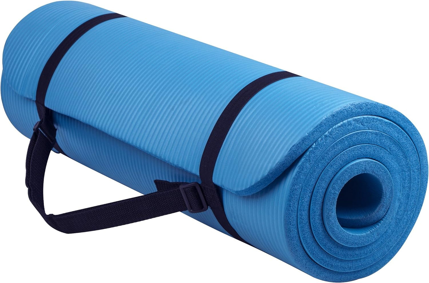 1/2-Inch Thick Yoga Mat Anti-Tear, Carry Strap, Multi-Color Options