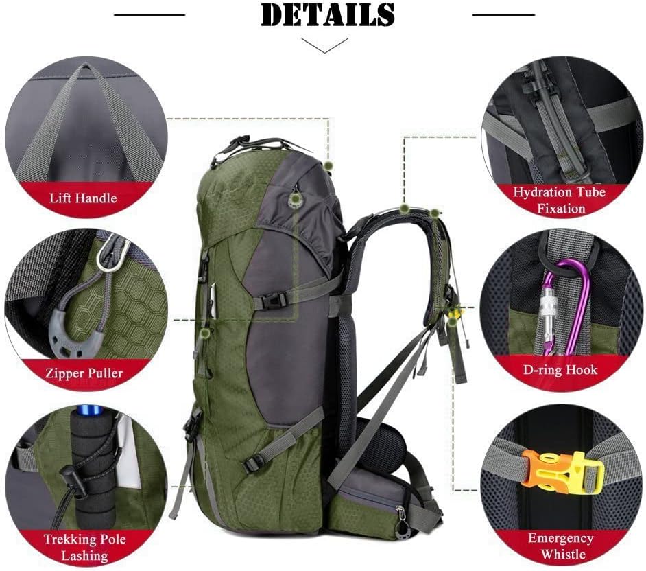 60L Waterproof Hiking Backpack