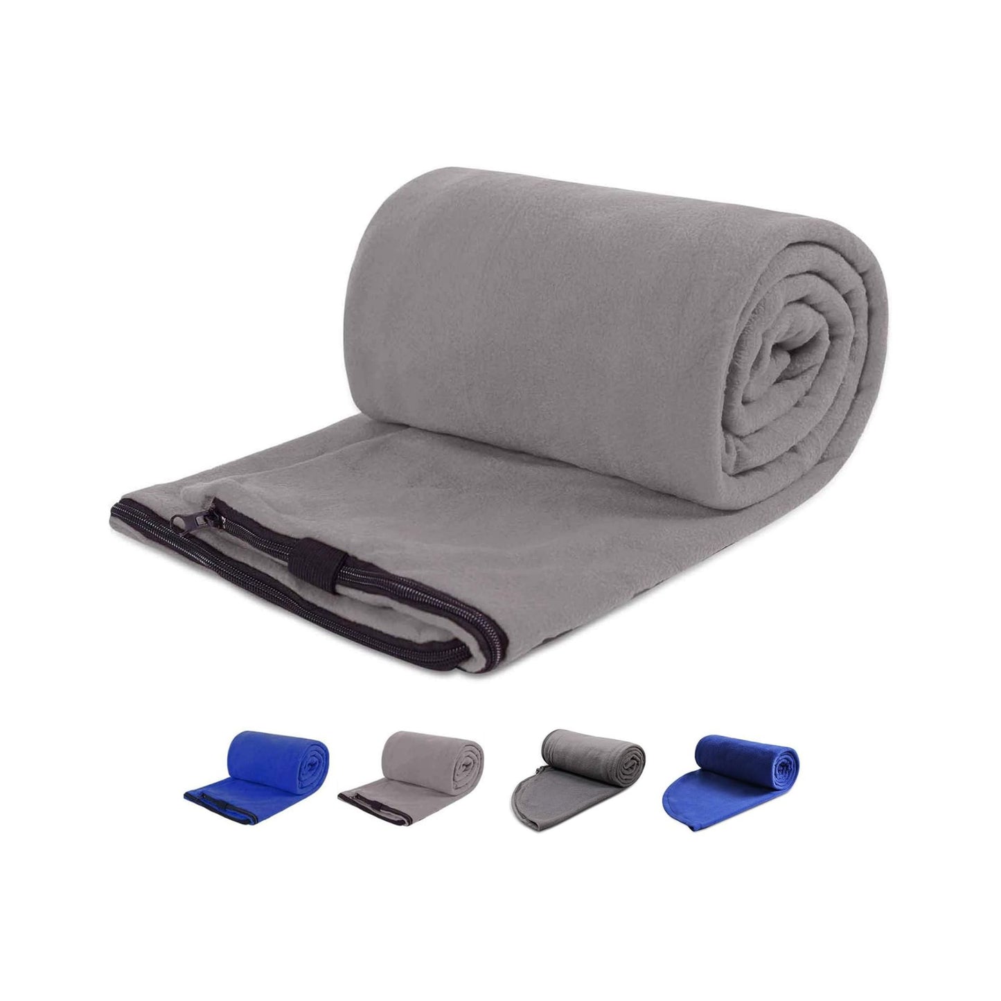 Adult Fleece Sleeping Bag Liner - 75" Full-Zip for All-Weather Camping