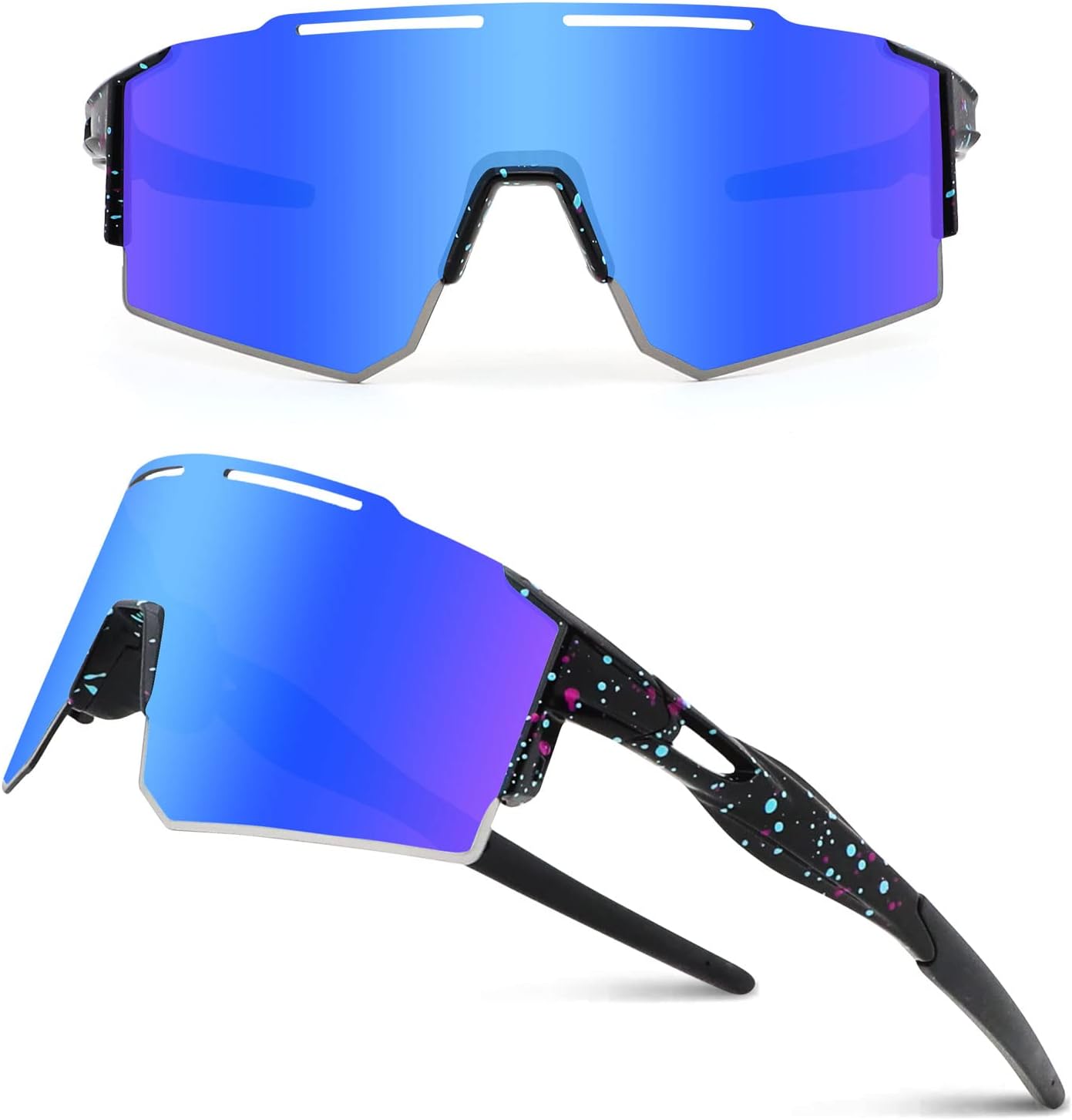 3-Lens Cycling Sunglasses Polarized & Unisex Sports & Outdoors