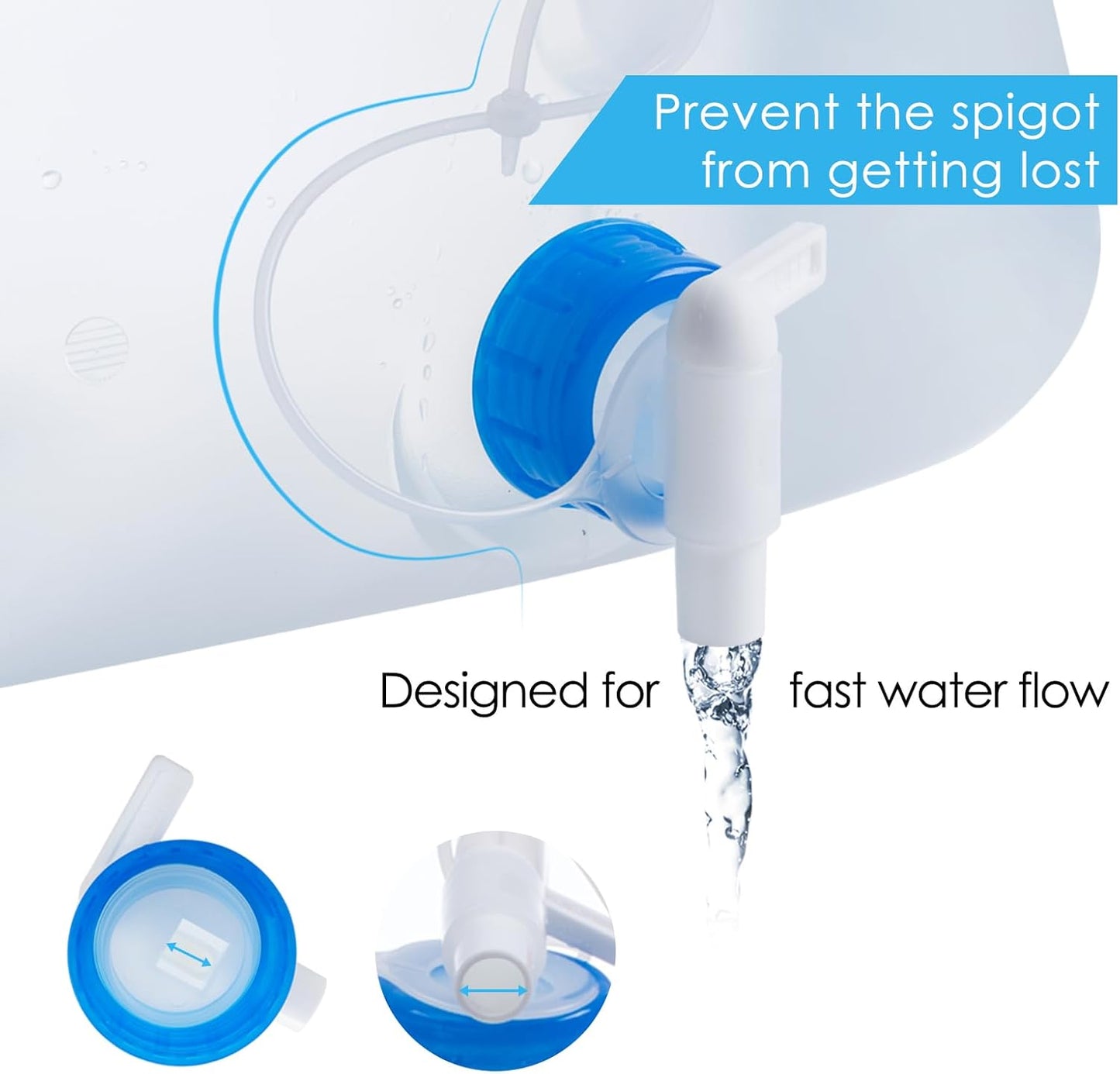 5.3-Gallon Collapsible Water Container with Spigot