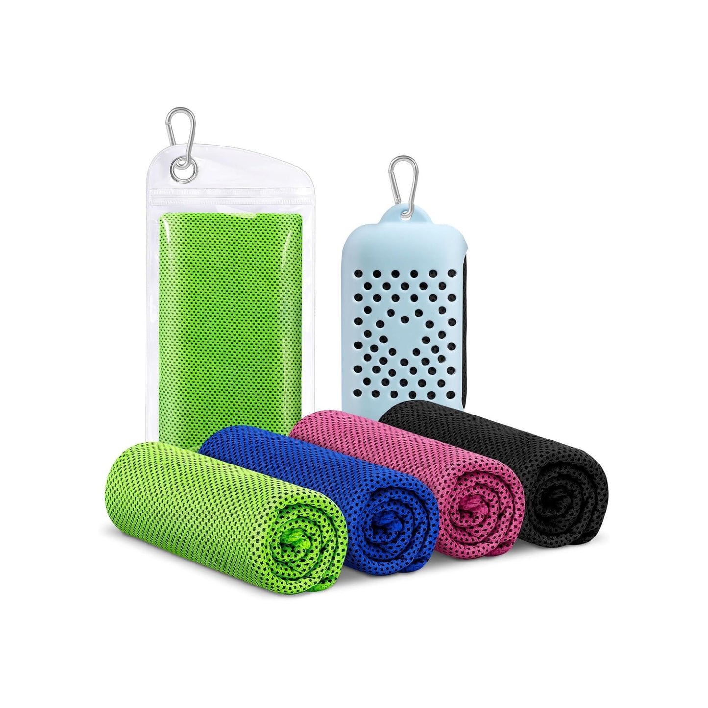 4-Pack Cooling Towels Workout & Sports Assorted Colors
