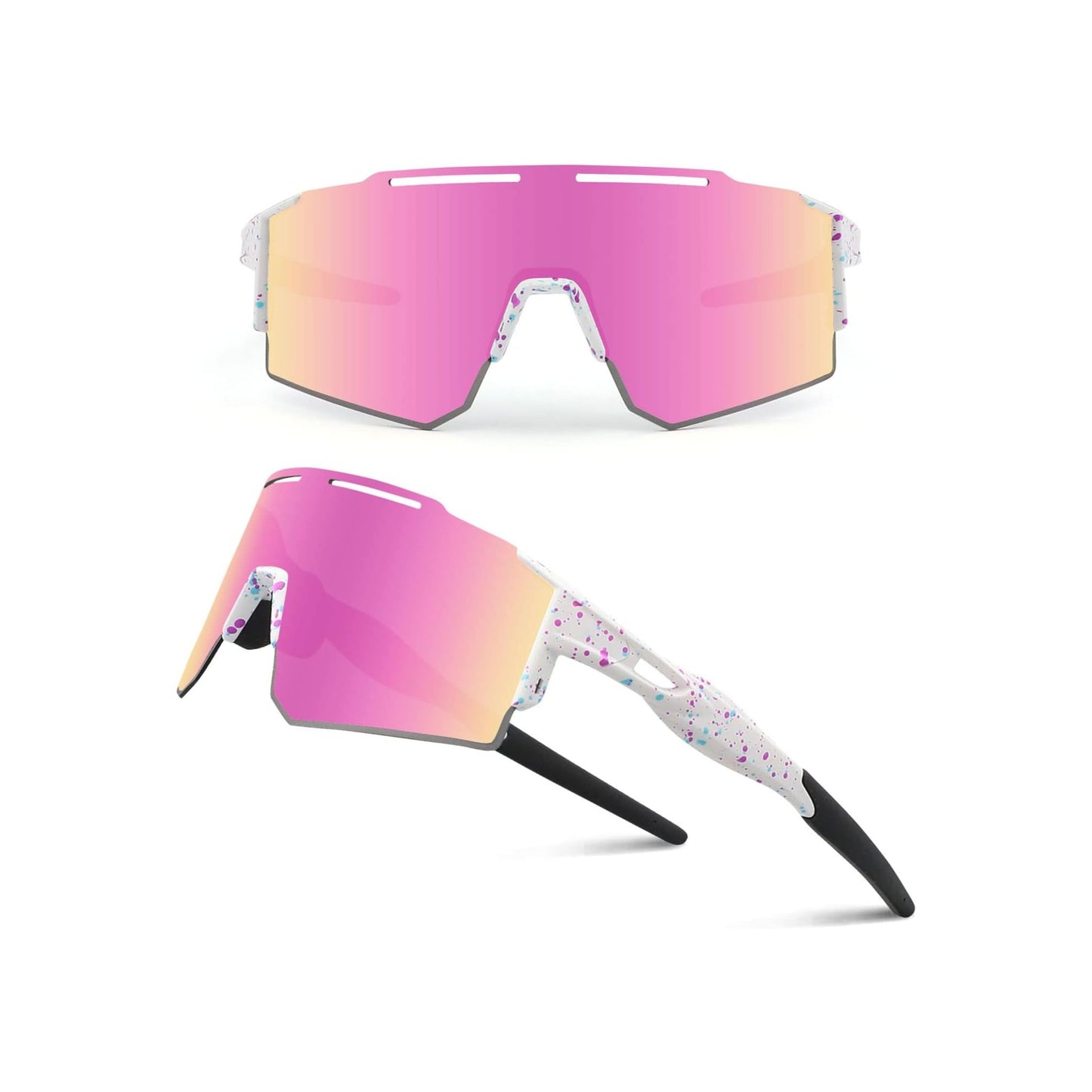 3-Lens Cycling Sunglasses Polarized & Unisex Sports & Outdoors