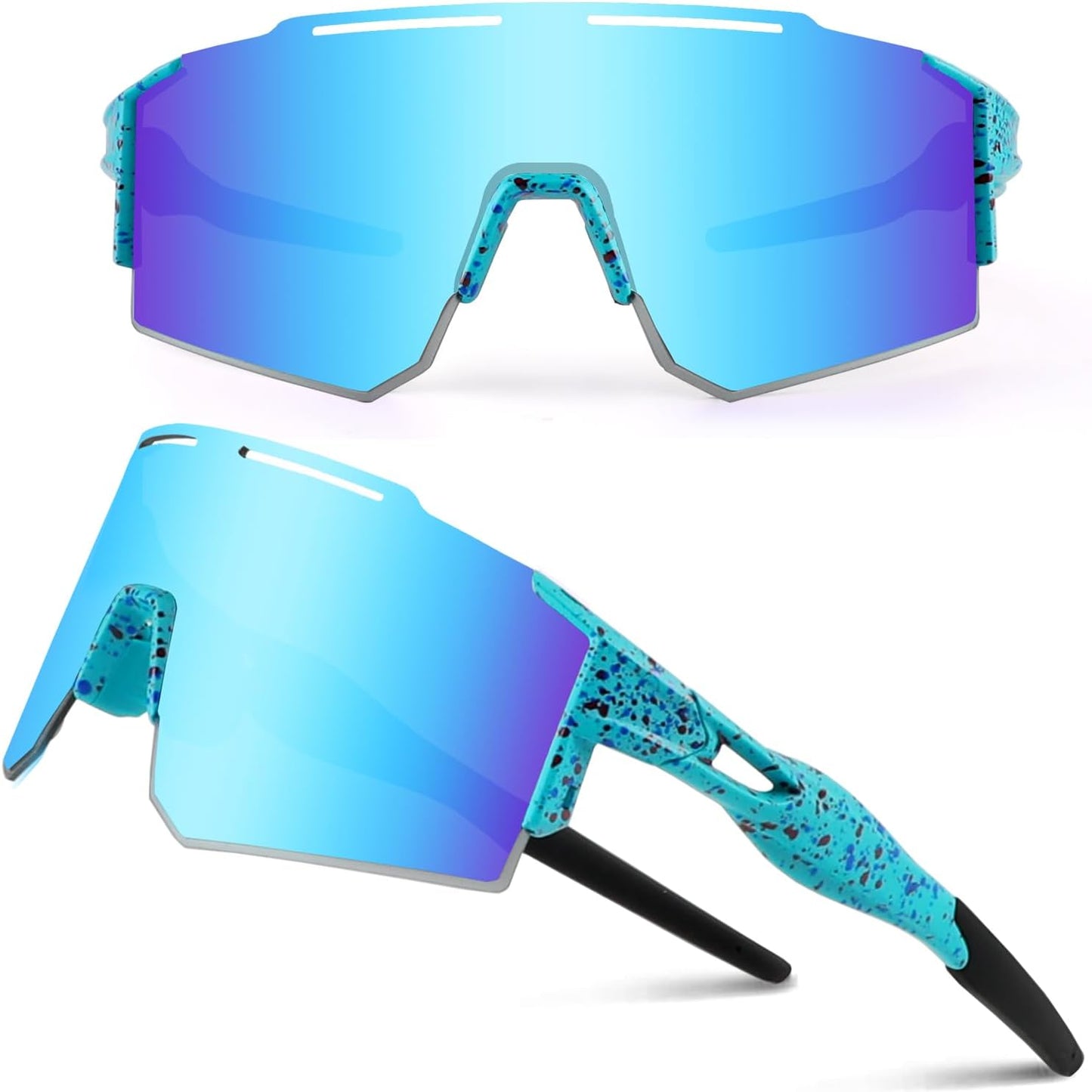 3-Lens Cycling Sunglasses Polarized & Unisex Sports & Outdoors