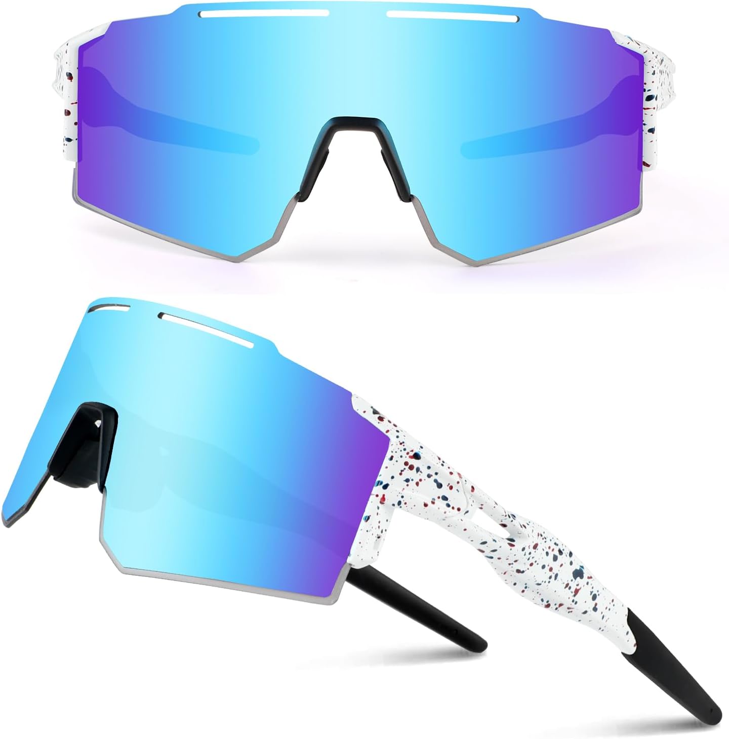 3-Lens Cycling Sunglasses Polarized & Unisex Sports & Outdoors