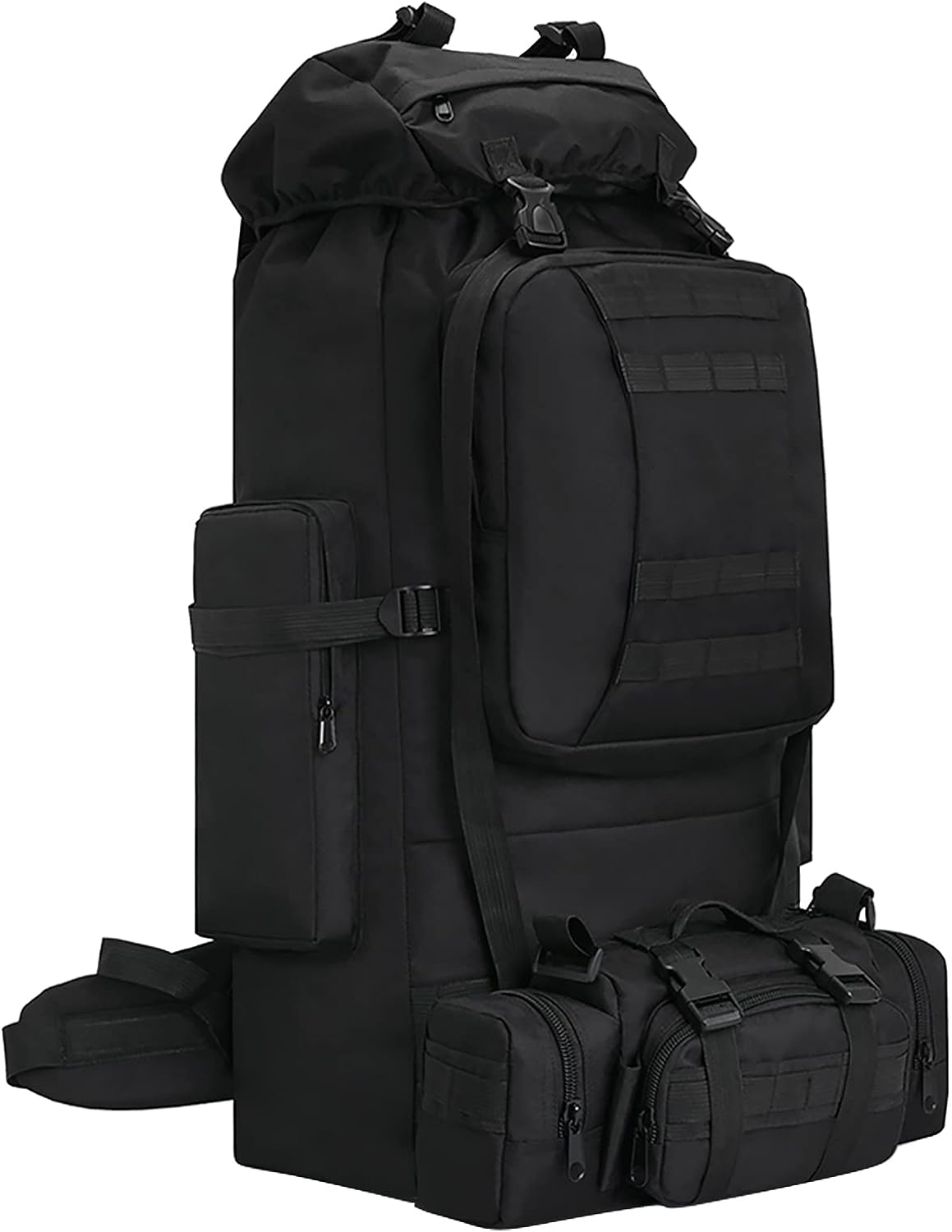 100L Military-Style Hiking Backpack with MOLLE System