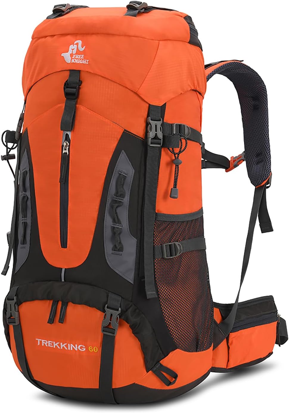 60L Waterproof Hiking Backpack with Rain Cover - Large Capacity for Outdoor Adventures