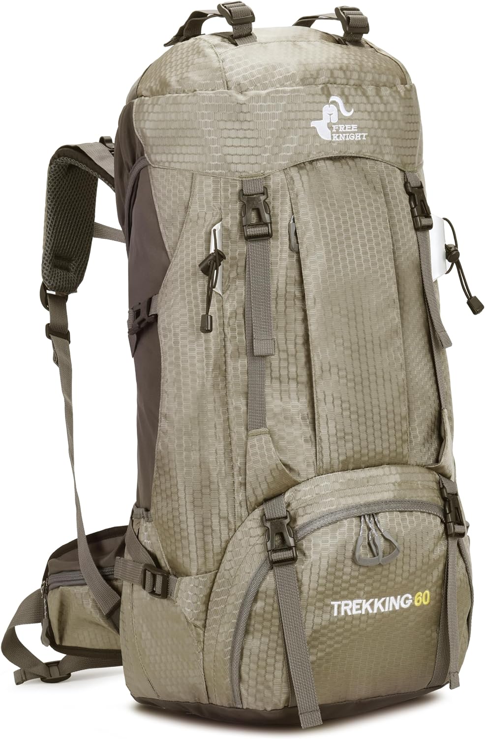 60L Waterproof Hiking Backpack with Rain Cove