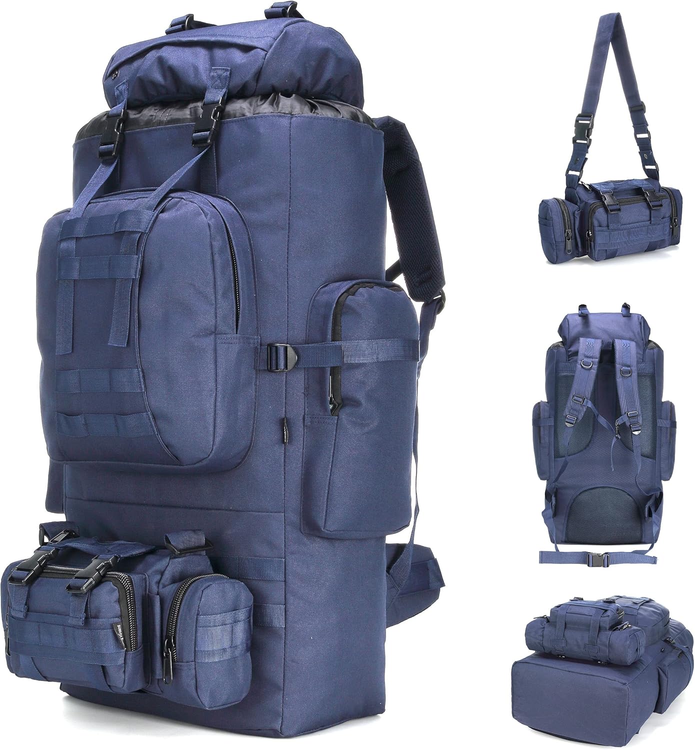100L Military-Style Hiking Backpack