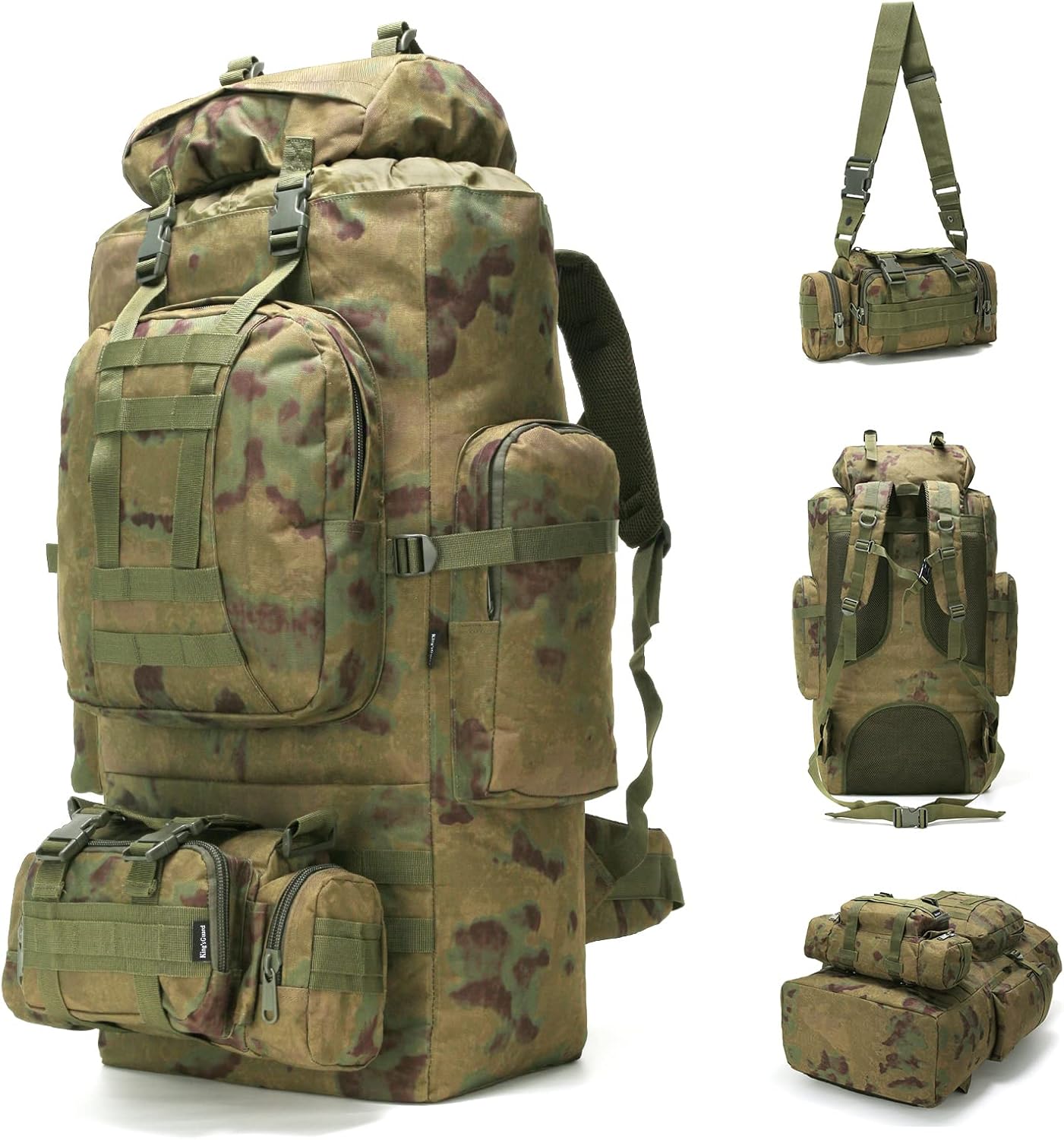 100L Military-Style Hiking Backpack