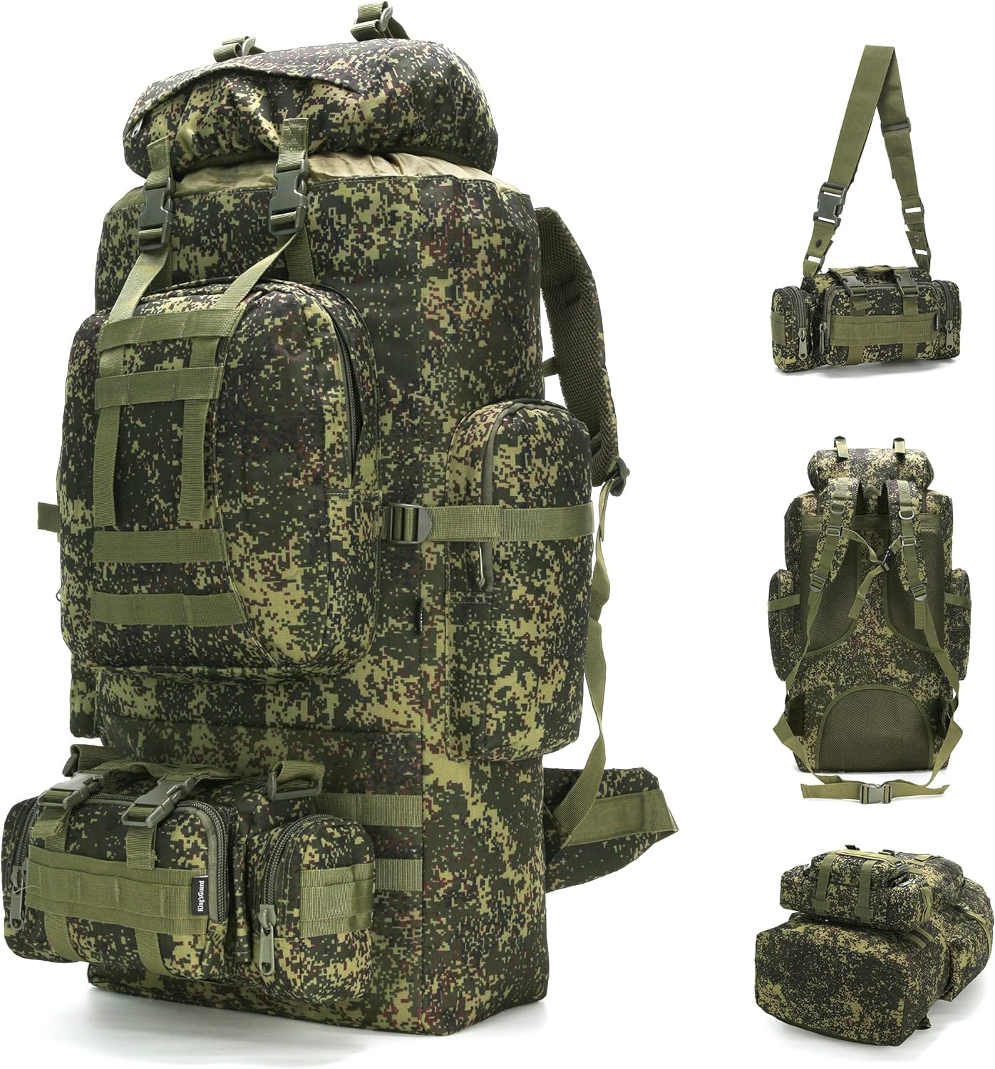 100L Military-Style Hiking Backpack