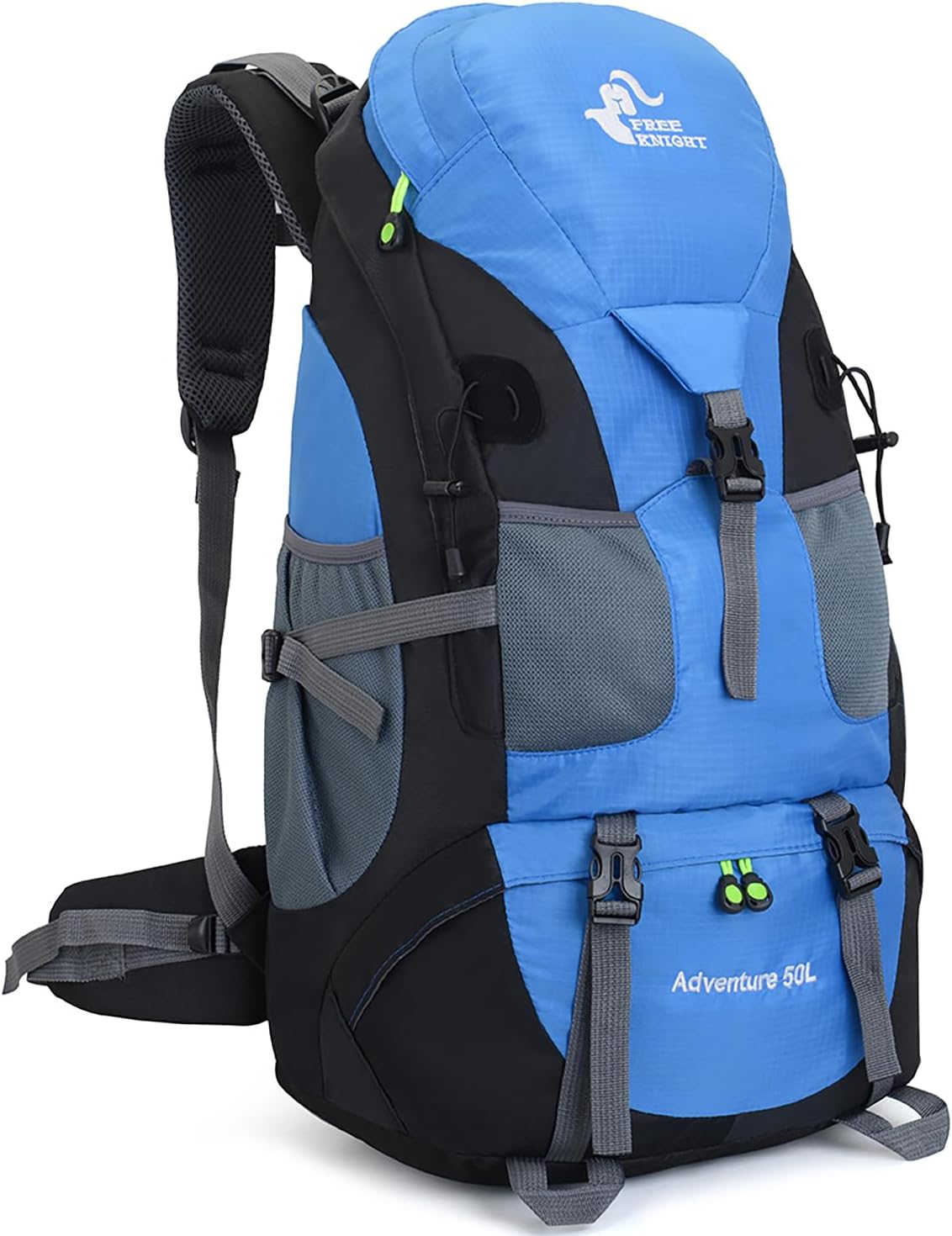50L Water-Resistant Hiking Backpack - Lightweight Daypack for Outdoor Adventures