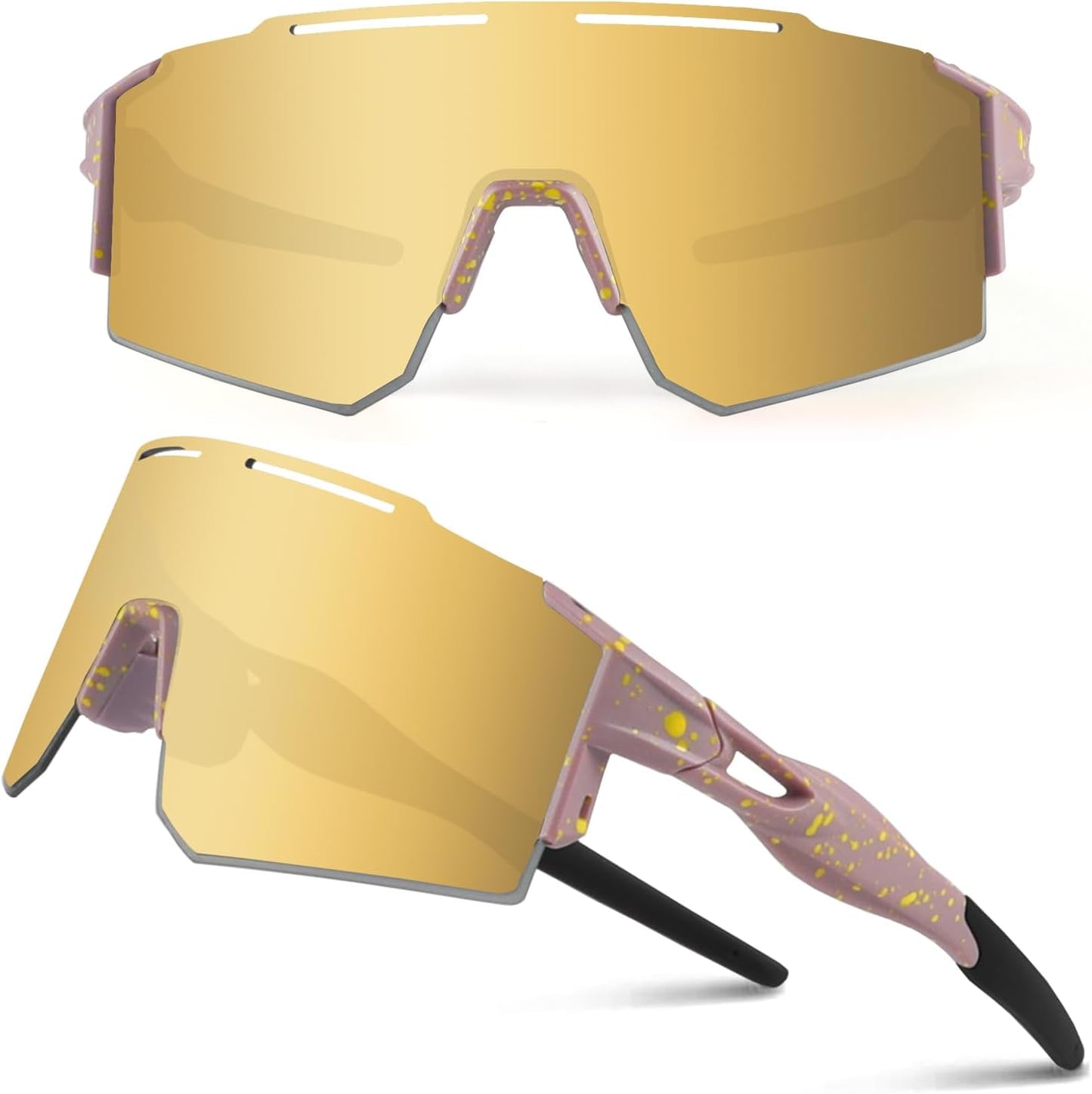3-Lens Cycling Sunglasses Polarized & Unisex Sports & Outdoors