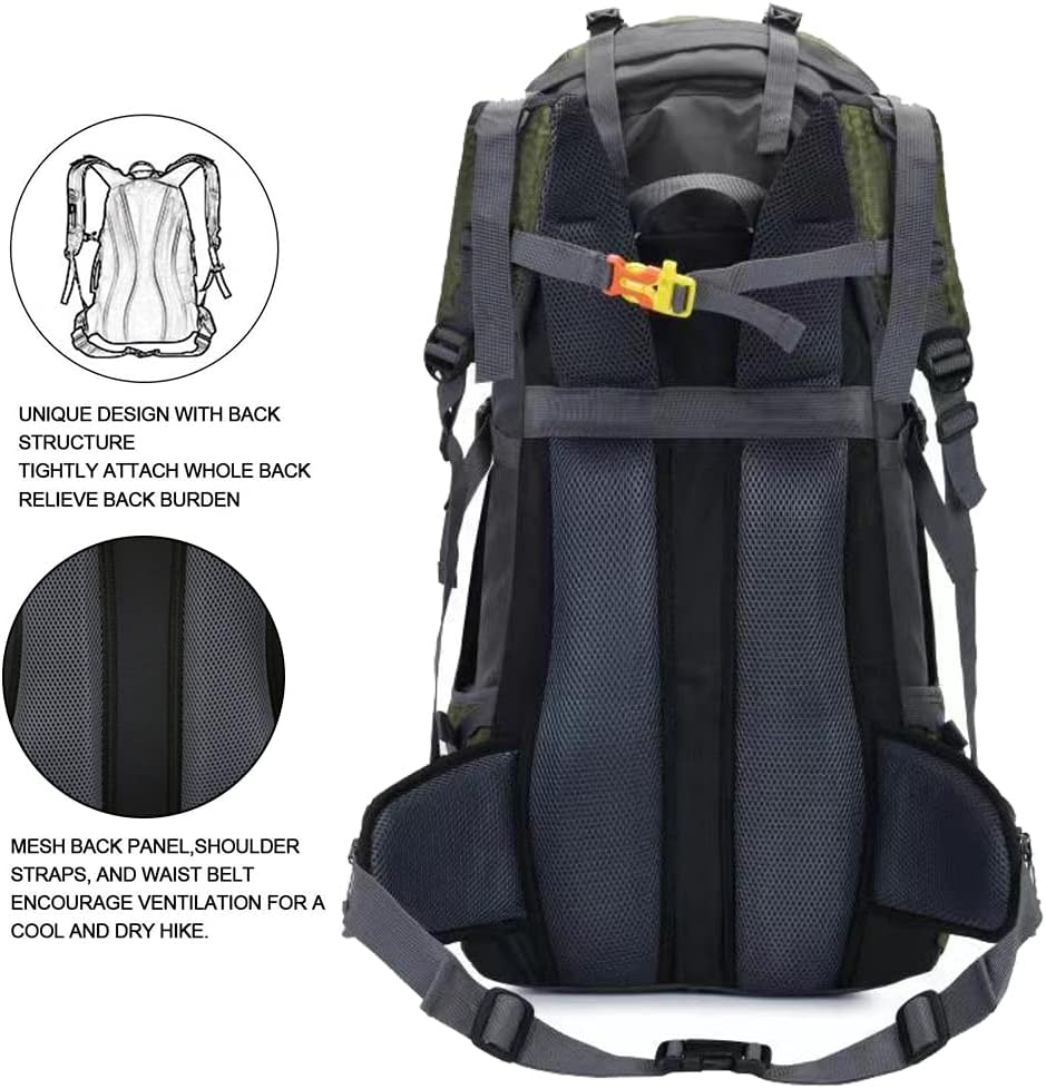 60L Waterproof Hiking Backpack