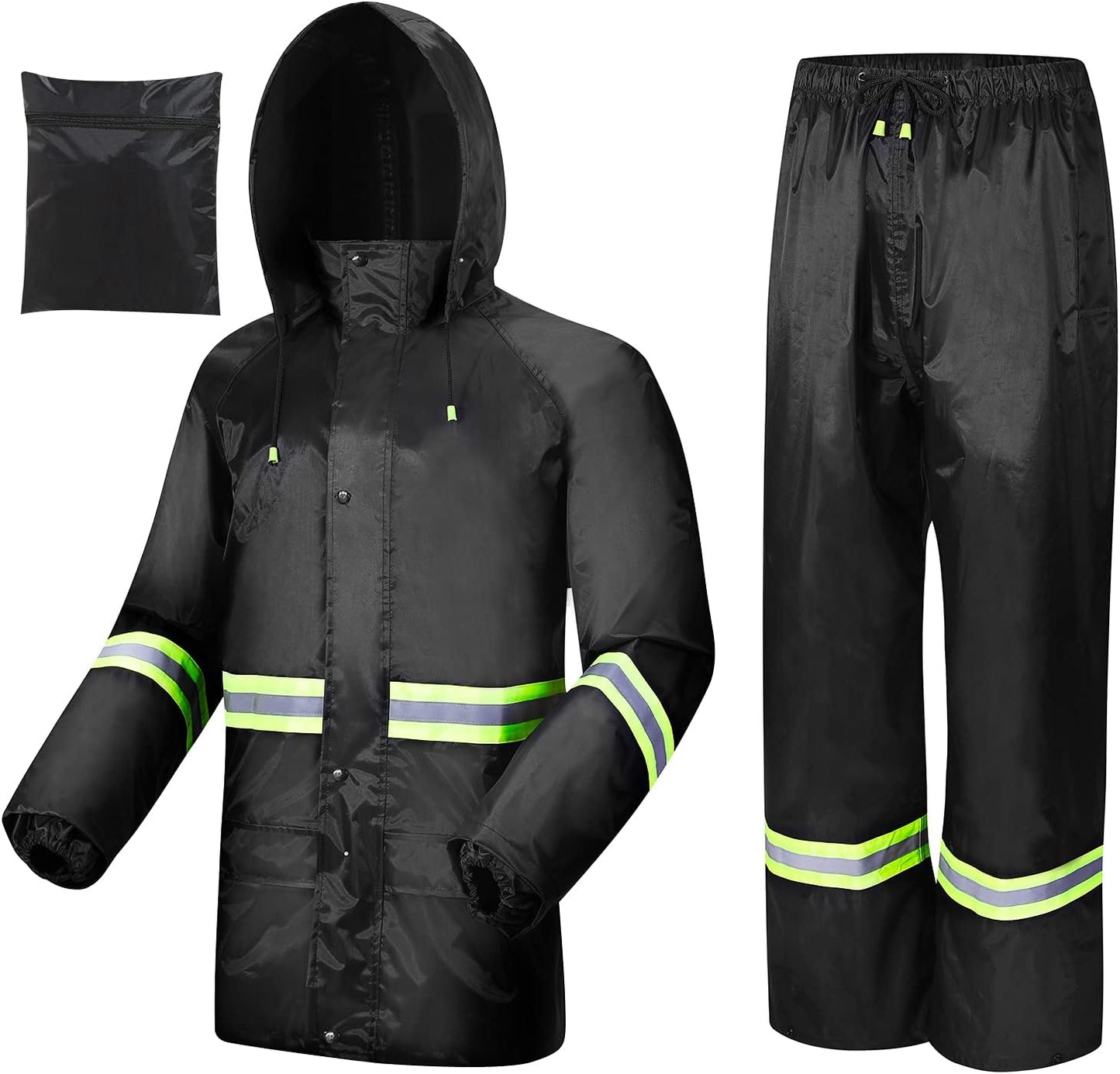 Unisex Breathable Rain Suit - Reflective & Waterproof