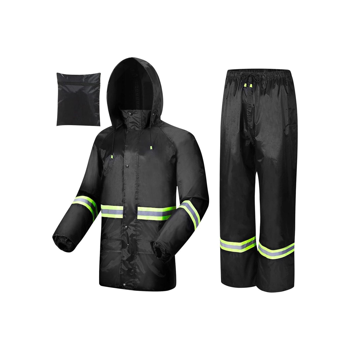 Unisex Breathable Rain Suit - Reflective & Waterproof