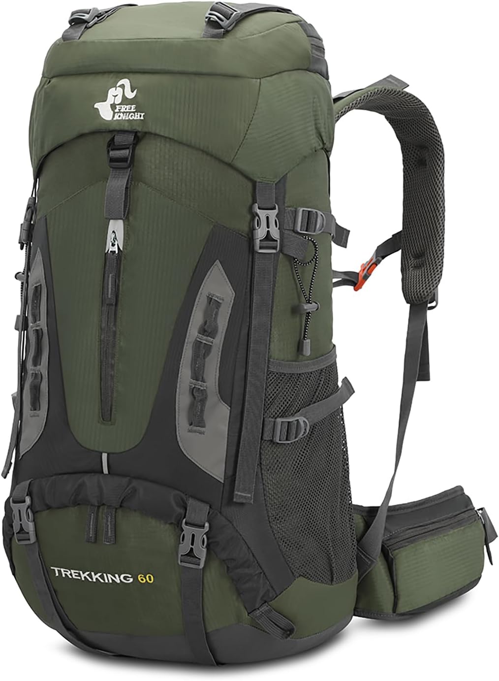 60L Waterproof Hiking Backpack with Rain Cover - Large Capacity for Outdoor Adventures