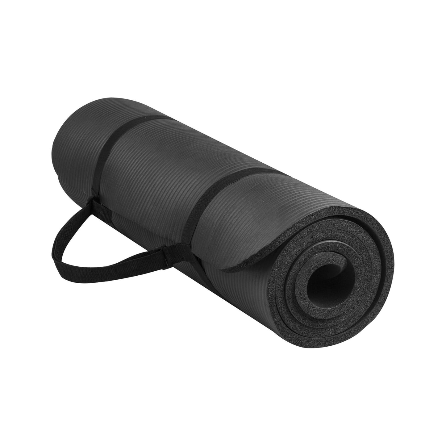 1/2-Inch Thick Yoga Mat Anti-Tear, Carry Strap, Multi-Color Options