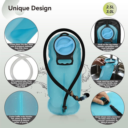 3L TPU Hydration Bladder  BPA-Free Insulated