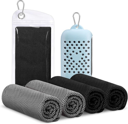 4-Pack Cooling Towels  Workout & Sports  Assorted Colors