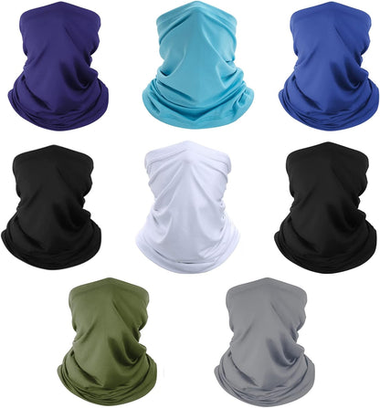 Neck Gaiter Bandana Face Mask: Sun Cooling Scarf Gator Cover Head for Men Women