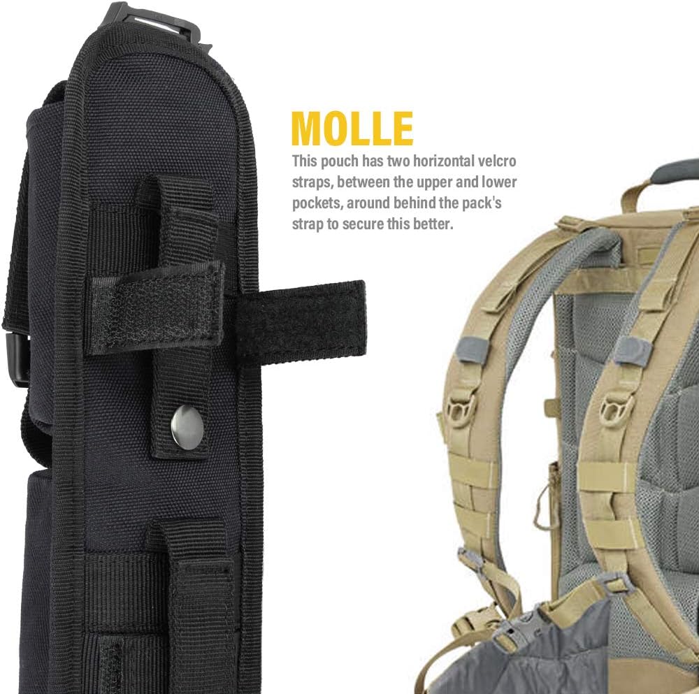 Tactical Molle Accessory Pouch, Backpack Shoulder Strap Bag Shoulder Tape Additional Bag Multifunctional Hunting Tools Pouch