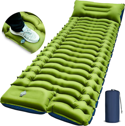 Ultralight Inflatable Sleeping Pad 4-Season Waterproof  Built-in Pum