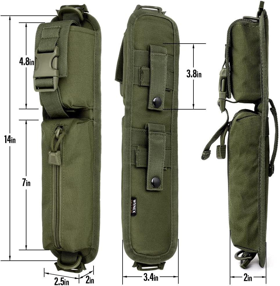 Tactical Molle Accessory Pouch, Backpack Shoulder Strap Bag Shoulder Tape Additional Bag Multifunctional Hunting Tools Pouch