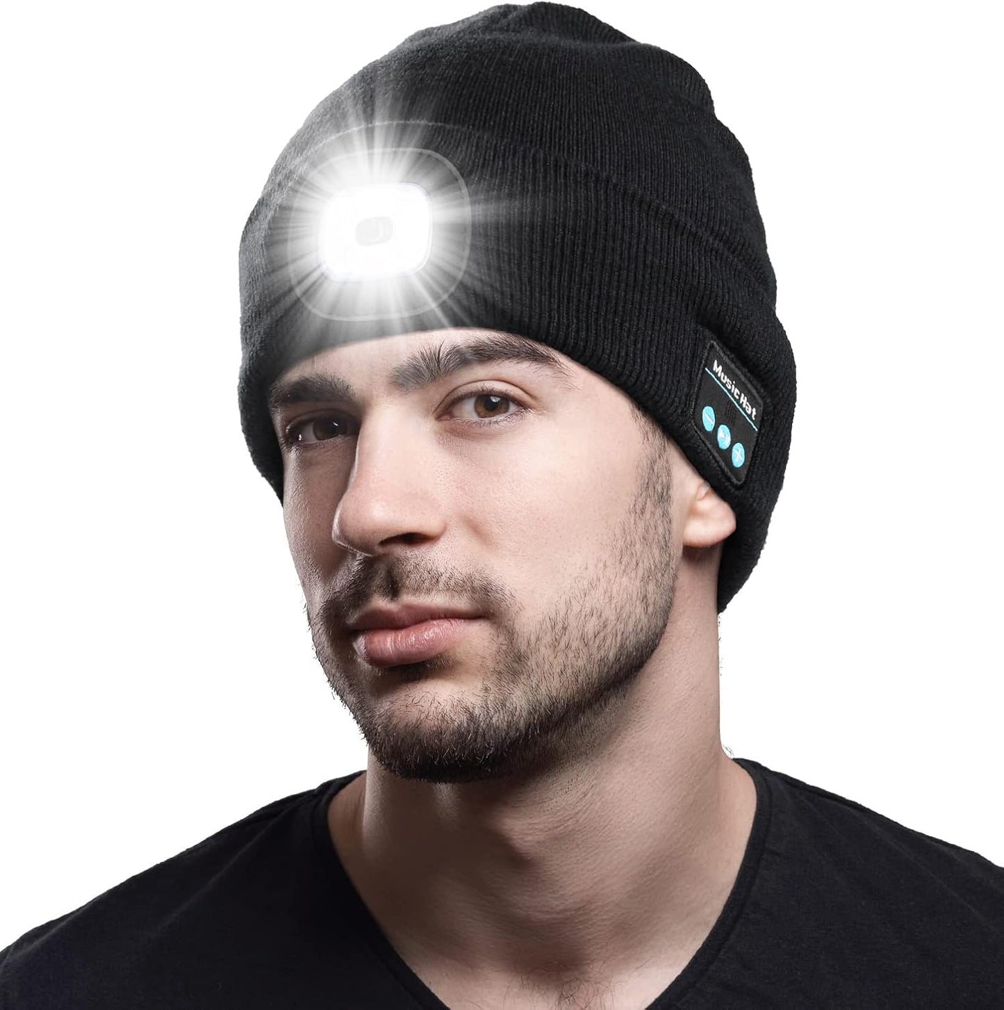 LED Bluetooth Beanie -Wireless Audio - Outdoor Ready