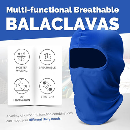 6 Pack Balaclava Ski Face Mask: Cooling Neck Gaiter Full Head Mask Face Cover