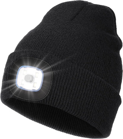 Kids LED Beanie - Flashlight Cap - Ideal for Gifts