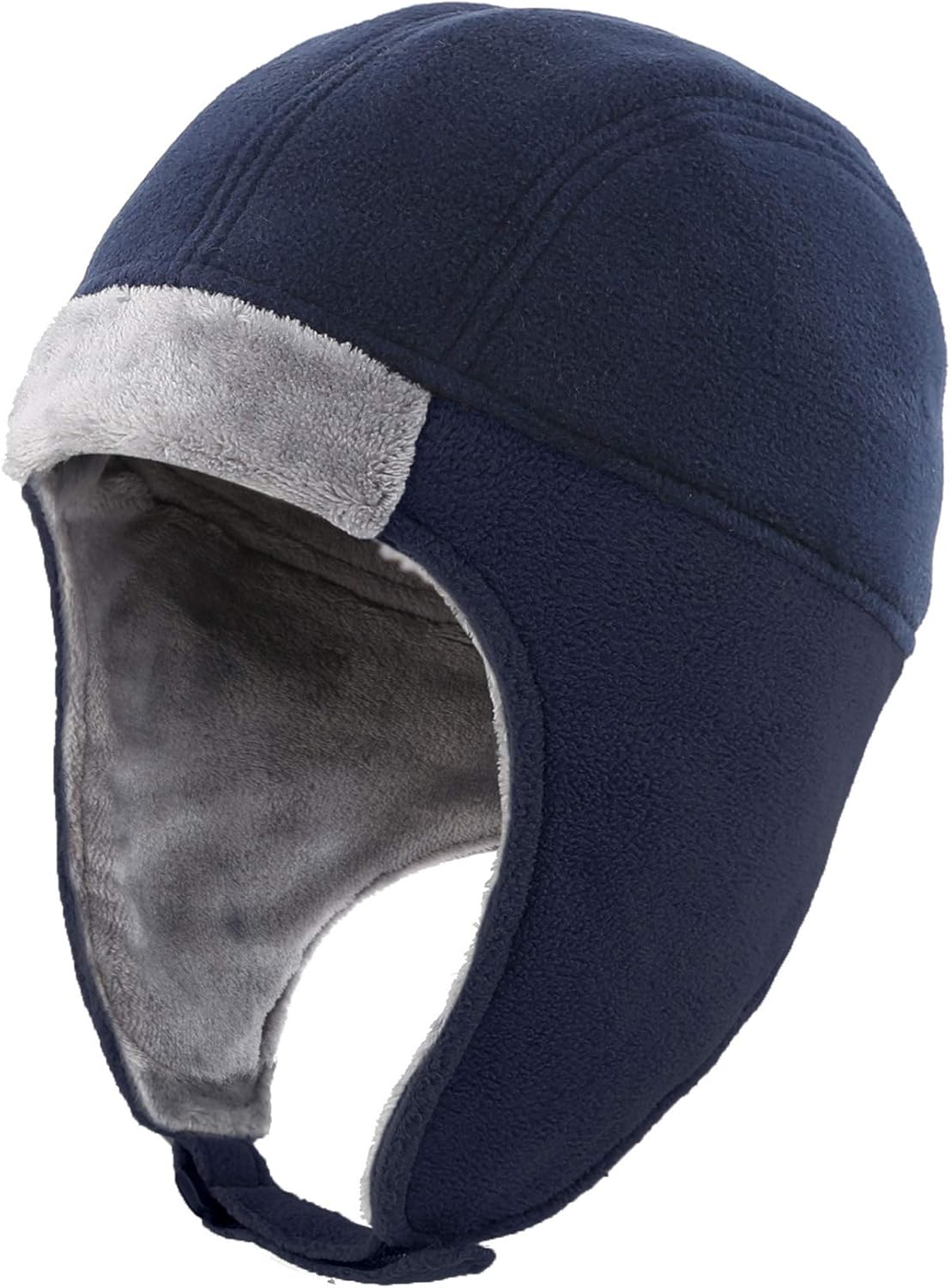 Men's Fleece Thermal Skull Cap - Ear Flaps - Winter Outdoor Hat