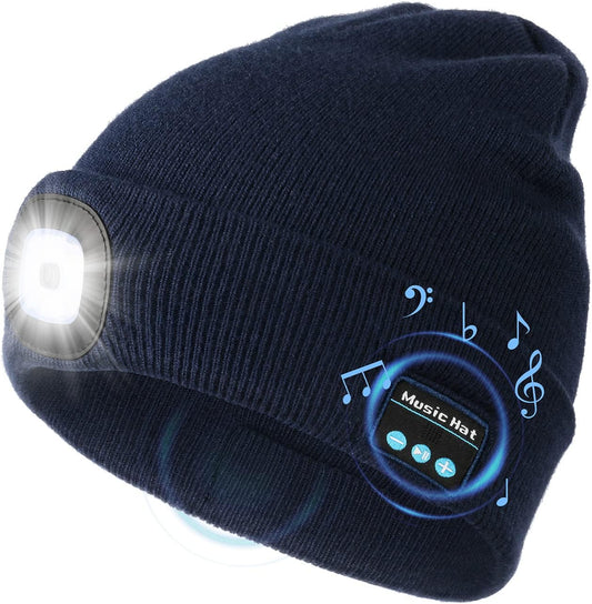 LED Bluetooth Beanie -Wireless Audio - Outdoor Ready