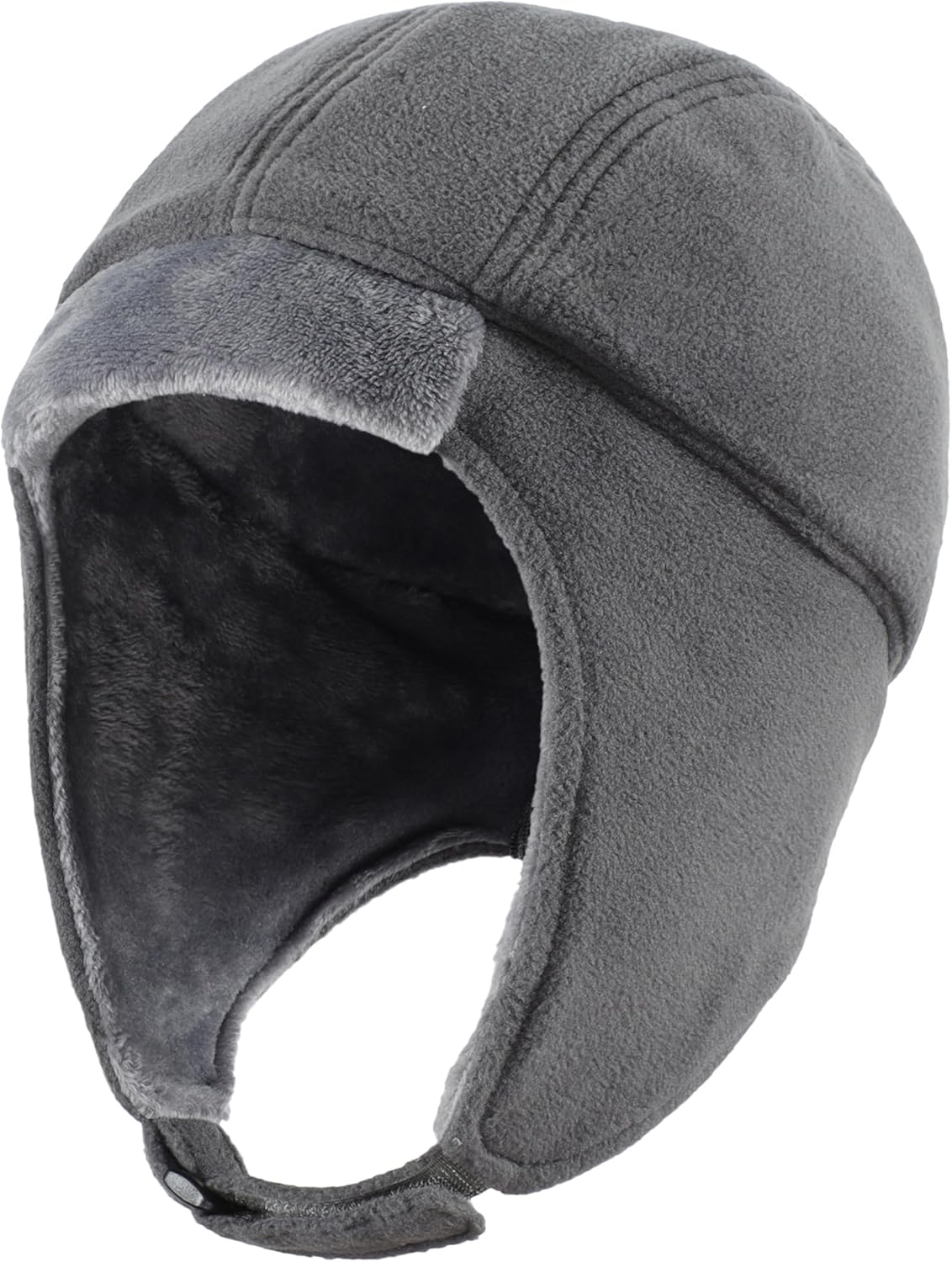 Men's Fleece Thermal Skull Cap - Ear Flaps - Winter Outdoor Hat