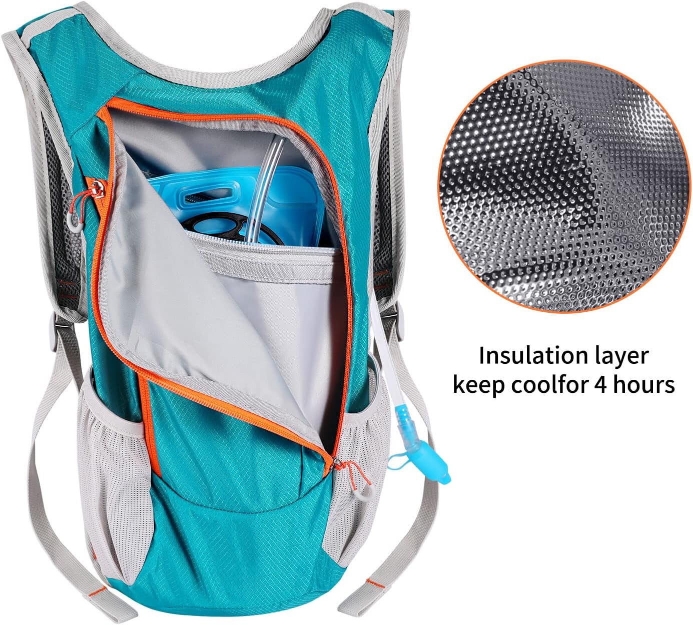 2L Unisex Hydration Backpack -Lightweight， Insulated -Great for Outdoors