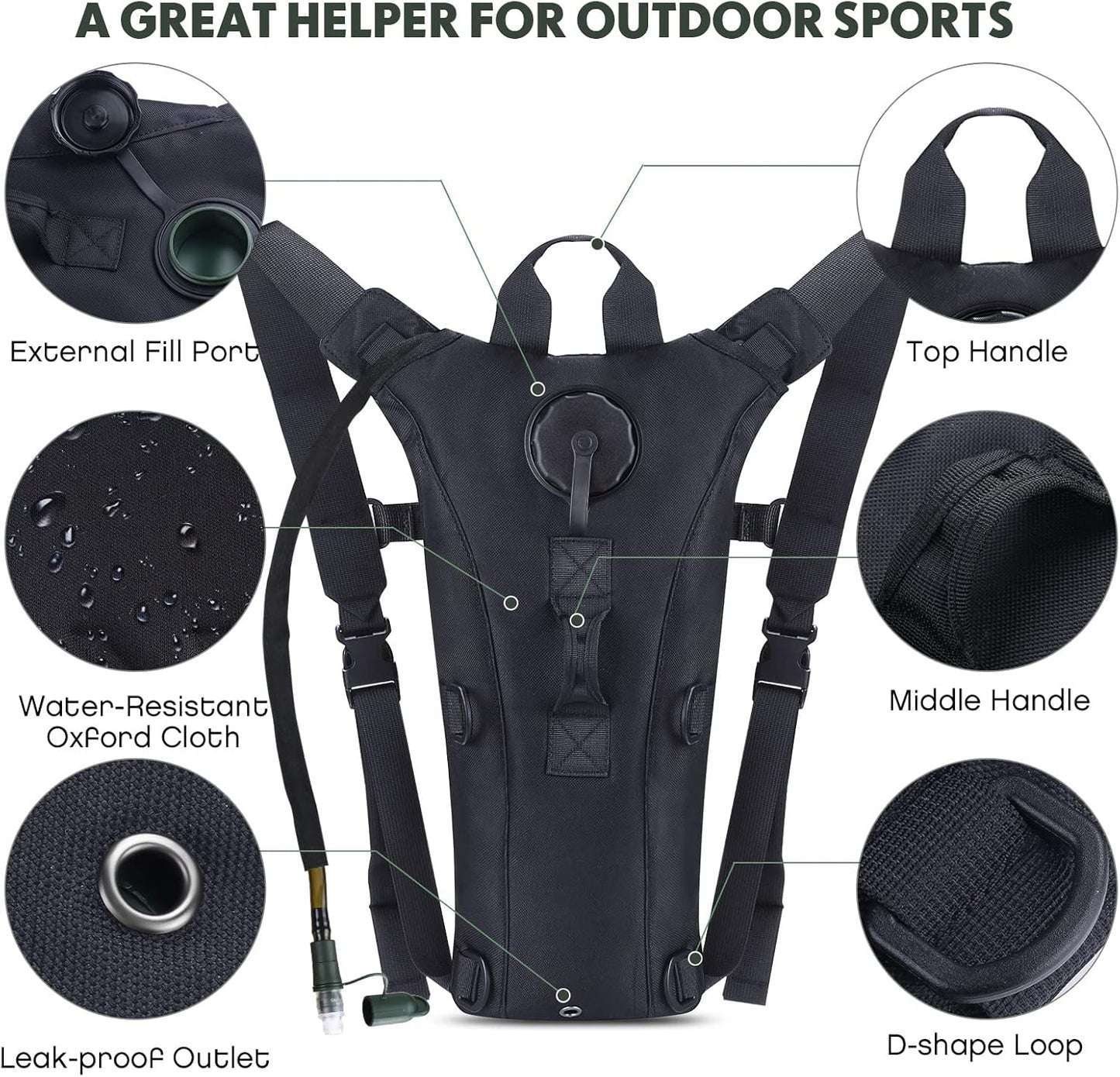 3L Tactical Hydration Pack Multi-Sport Adventure