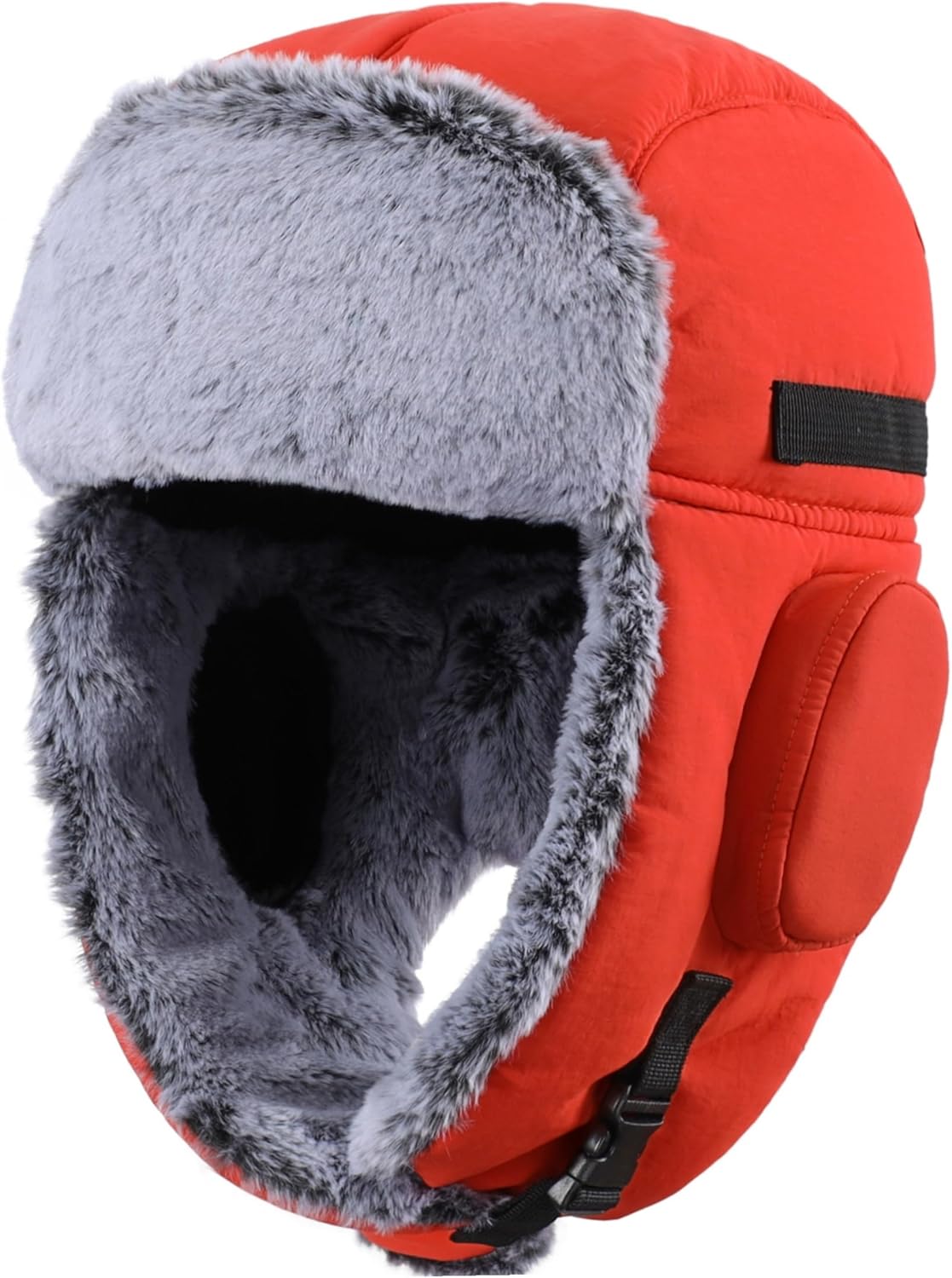 Men's Windproof Trapper Hat  Faux Fur Lined  Eskimo Style