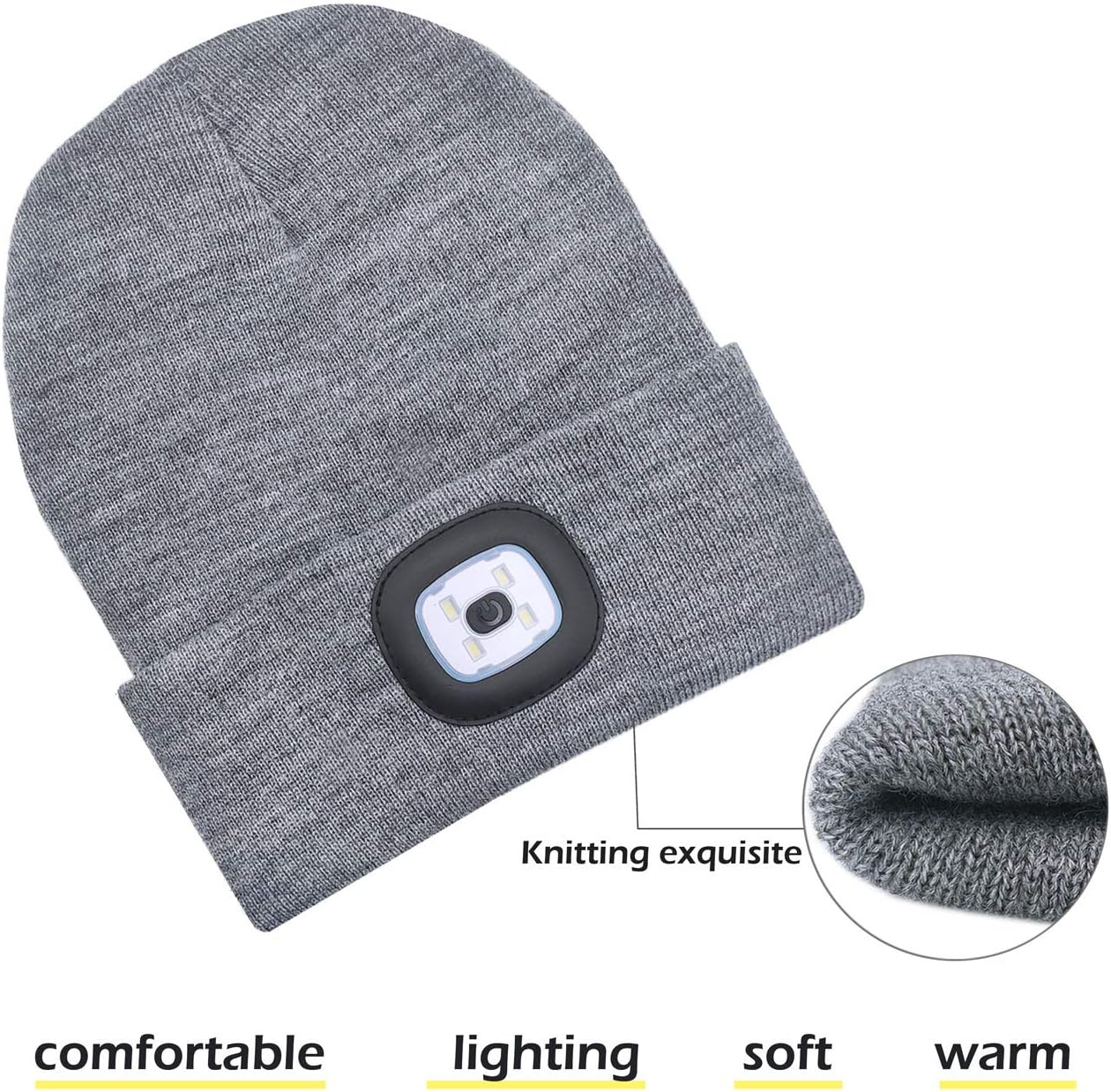 Rechargeable LED Beanie  Unisex -Perfect Gift