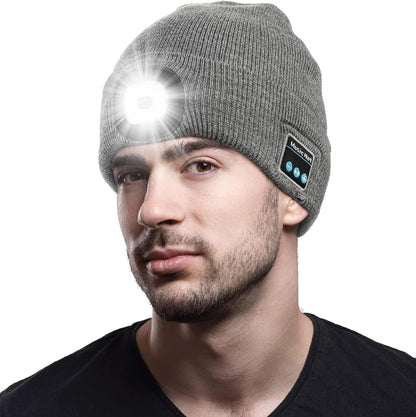 LED Bluetooth Beanie -Wireless Audio - Outdoor Ready