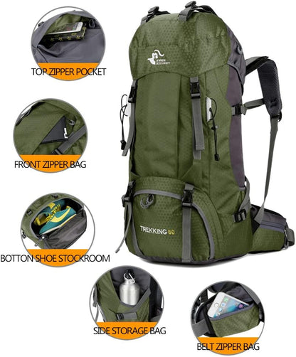 60L Waterproof Hiking Backpack