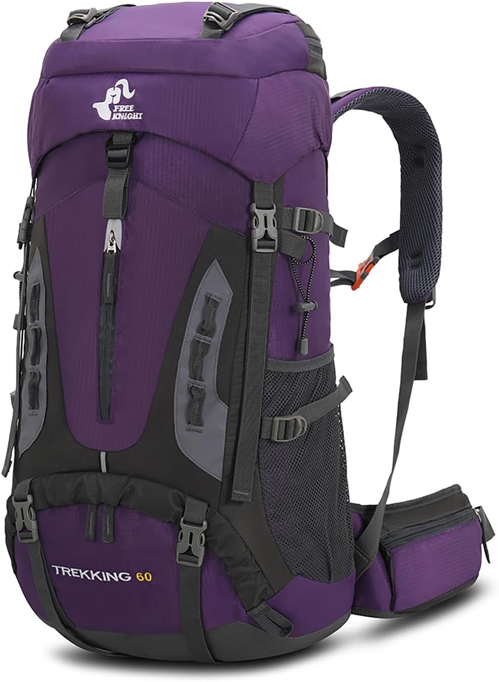 60L Waterproof Hiking Backpack with Rain Cover - Large Capacity for Outdoor Adventures